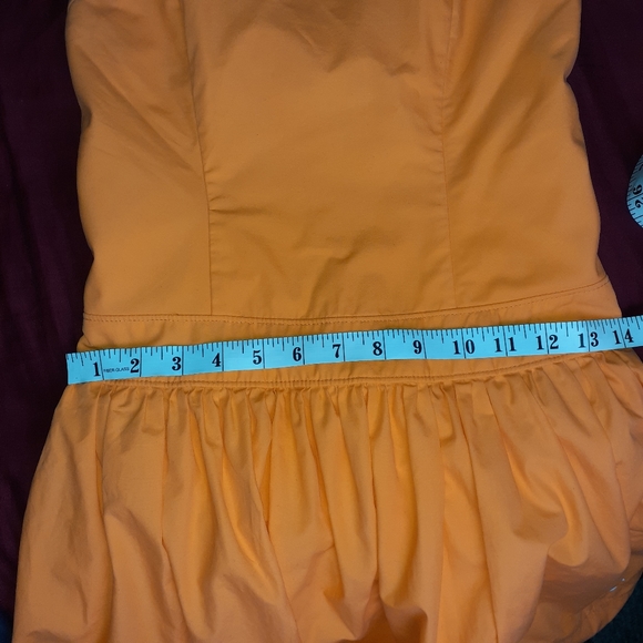 2/$20 Hollister Strapless Dress Orange in Medium - Picture 12 of 13